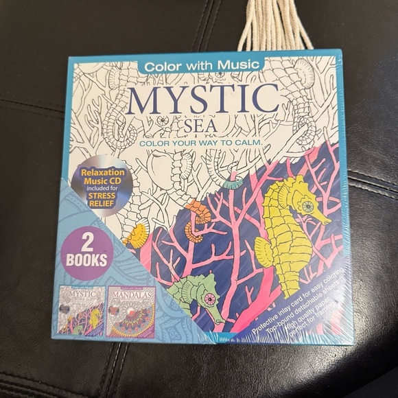 Color with Music 🎶 Coloring Books with Music CD - Blue and Pink - Picture 1 of 5